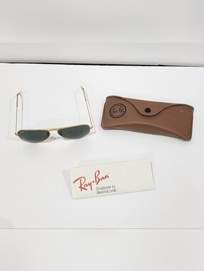Vintage Ray-Ban B&L Aviator Sunglasses 58 / 14 Bausch & Lomb L0205 with Case